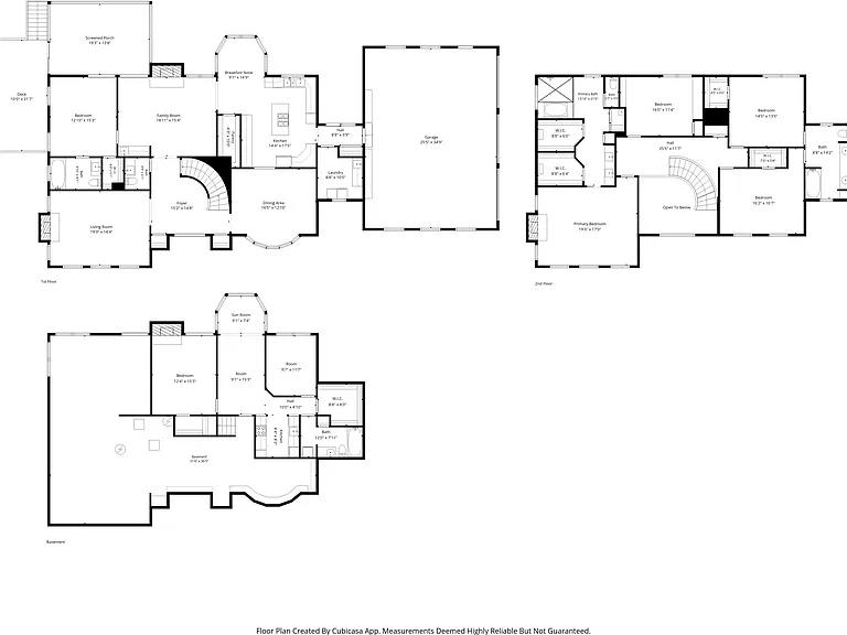 All levels floor plan.