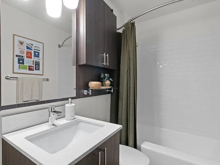 Updated Bathroom at Skye Apartments in Seattle, WA 98121