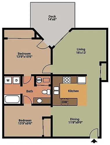 Floor plan Woodlawn Crossing- Flat