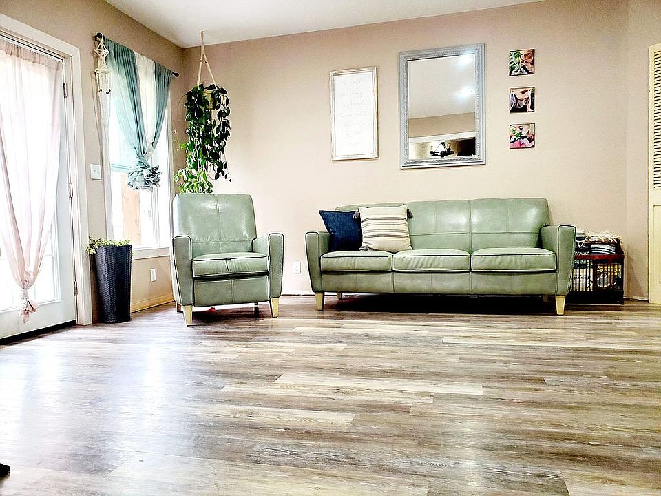 Living space leading to patio