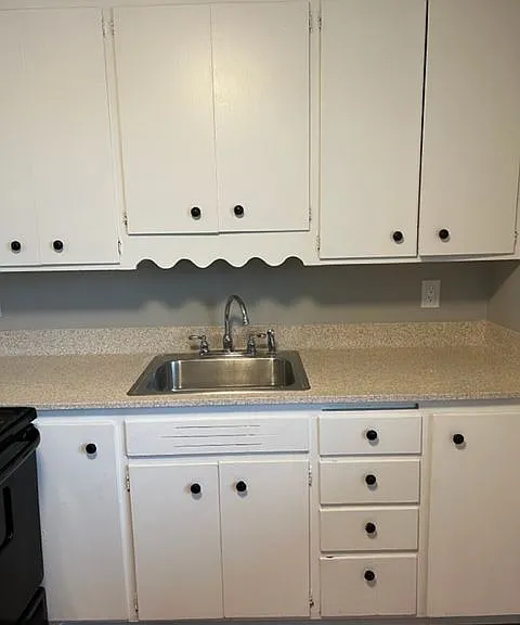 Kitchen sink and cabinets