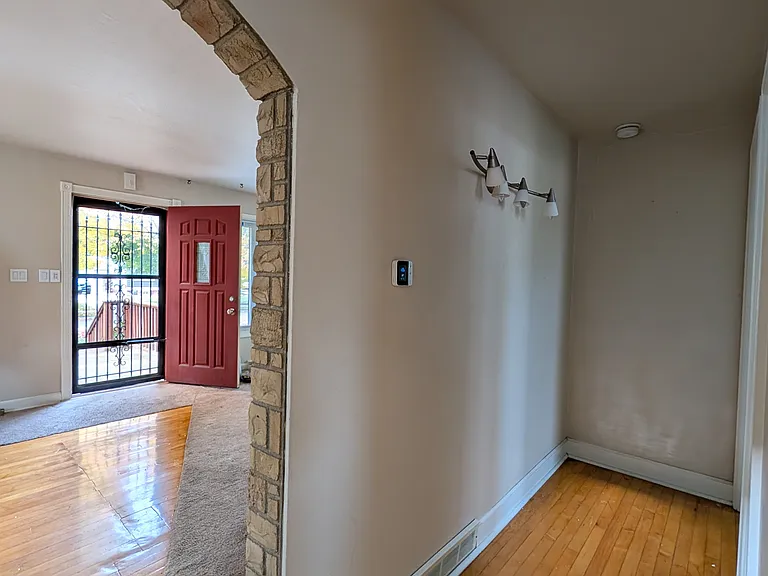 Hallway to Bathroom and Downstairs Bedroom
