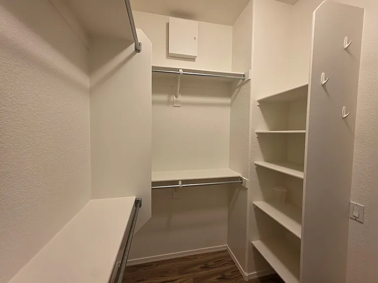 Master bedroom walking closet