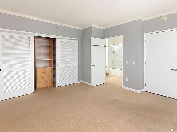 Master bedroom connected to full bath