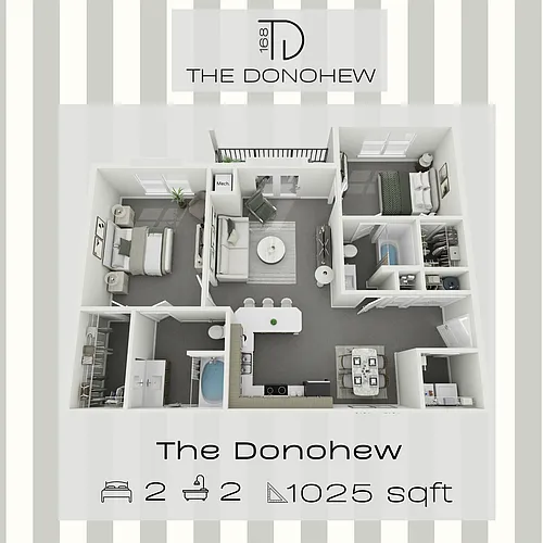 Floor plan The Donohew - Fully furnished