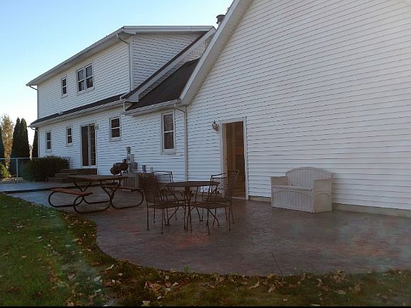 Custom stamped patio