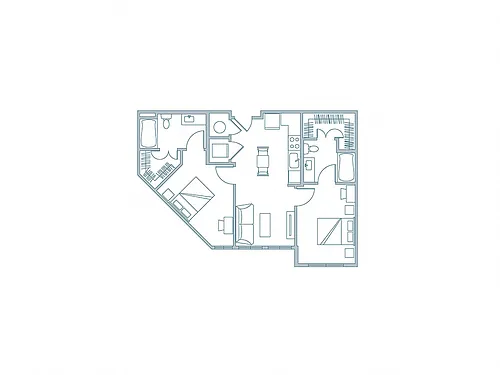Floor plan 2BR-C