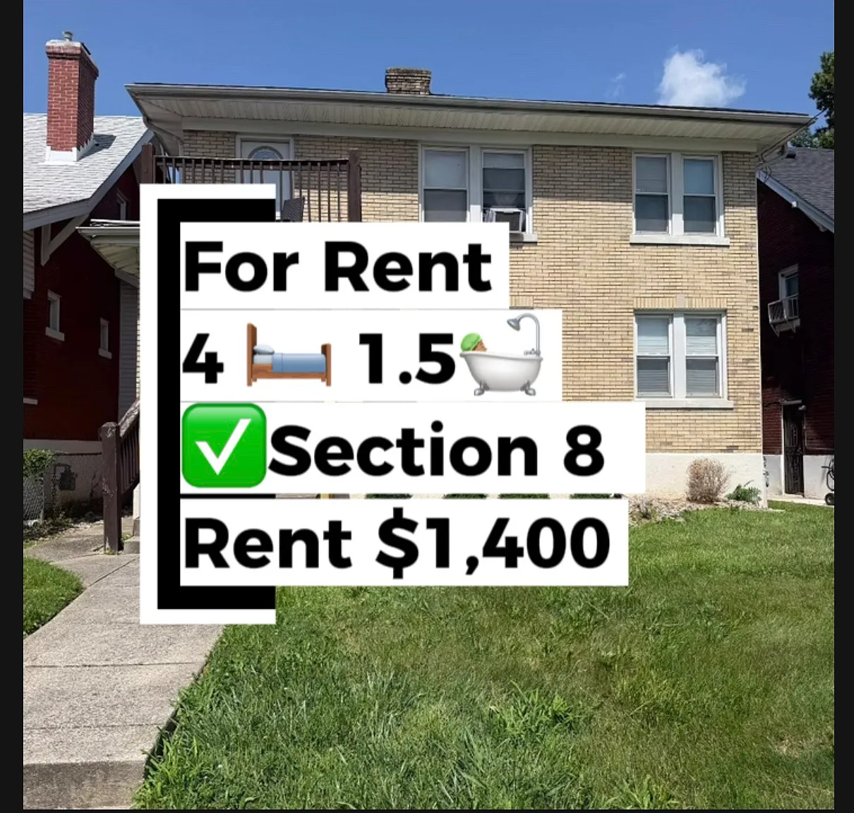 4 bed, 1.5 bath, 1200 sqft, $1,400 — Photo 2