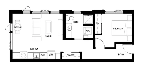 Floor plan 1B - 1H1