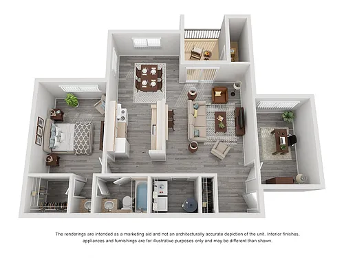 Floor plan Model A2 W/ DEN
