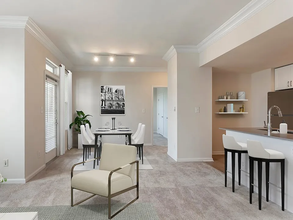 Finish Package II living and dining areas