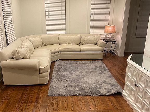 Partially furnished living space on main level