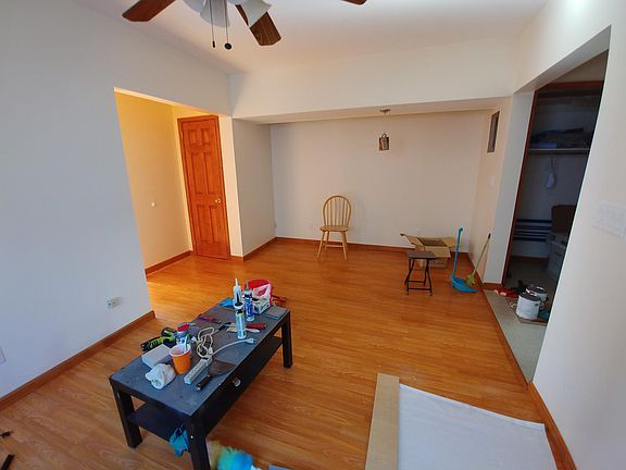 Living Room Other Side: Left side are 1 closet and two bedrooms; Right Side is Doorway entrance with 1 Spacious closet, Bathroom, Kitchen and 1 Bedroom