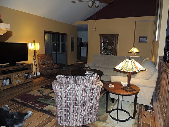 Living room view from den