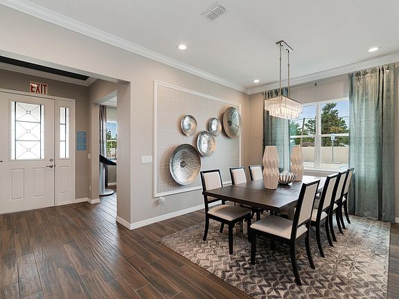Inviting entry to dining area
