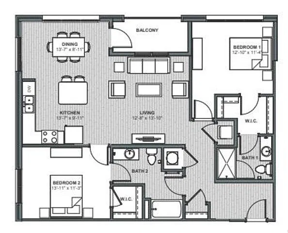 Floor plan Mark Clark