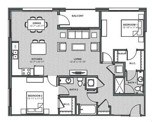 Floor plan Mark Clark