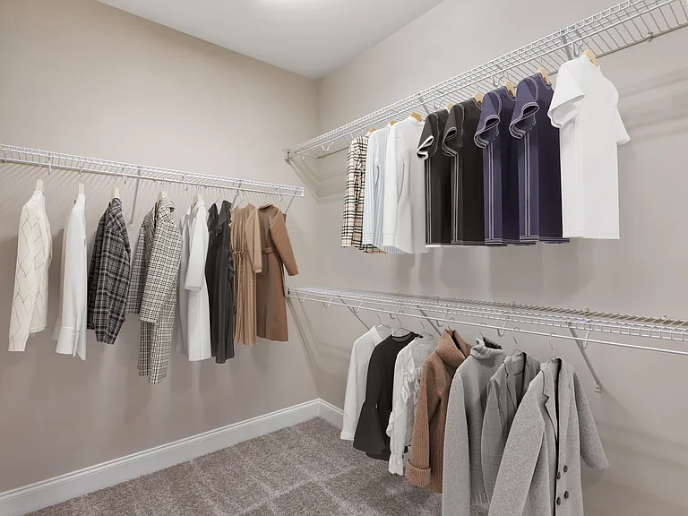 Stay organized with spacious closets