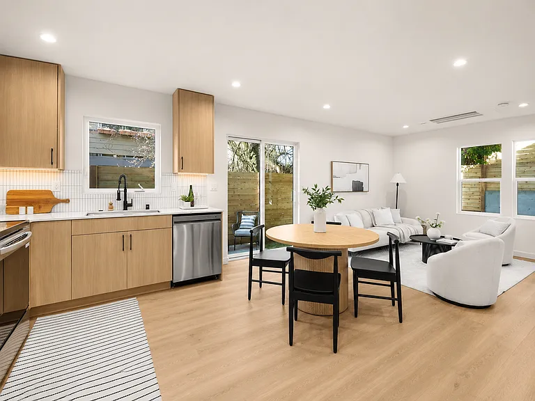 Kitchen and living area
