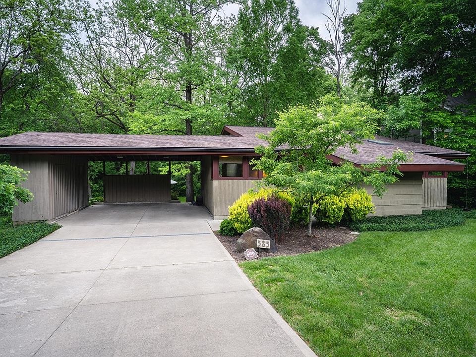 View from driveway - 2 car carport