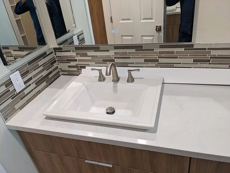 Master bathroom vanity