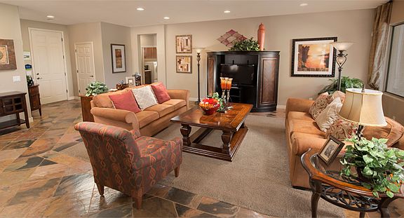 Relax with guests in the great room.