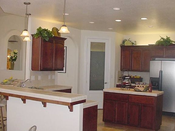 Kitchen with stainless steel appliances