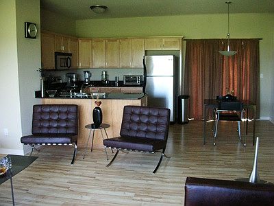 View from Living Room into Kitchen & Dining Room