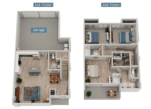 Floor plan 3 Bed/2.5 Bath