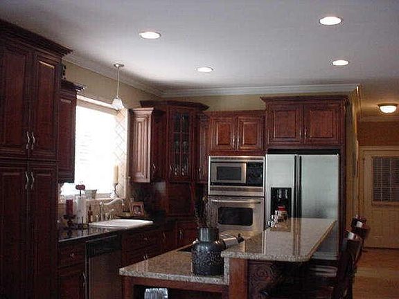 Kitchen with granite countertops