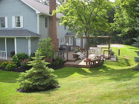 Secluded deck area