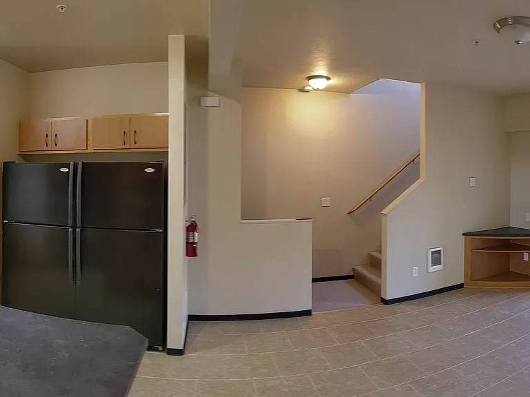 #2 - Living Area, Half Bath, Balcony, Kitchen and Stairs #2 - Living Area, Half Bath, Balcony, Kitchen and Stairs