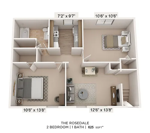 Floor plan Two Bedroom