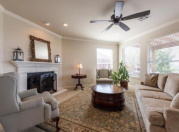 Bright, open family room.