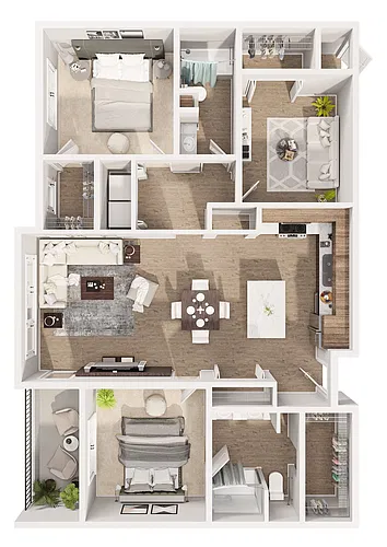 Floor plan Villanova + Den
