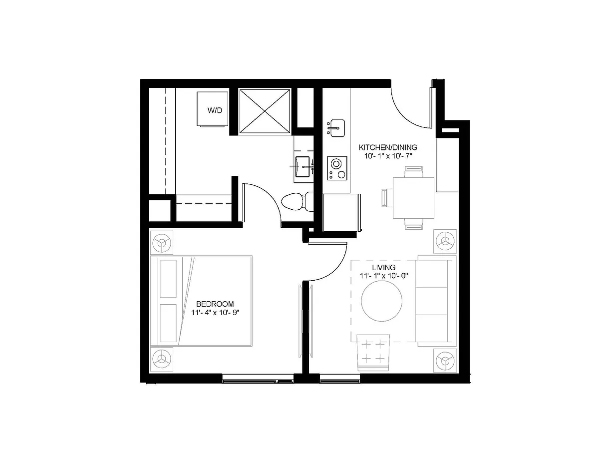 Floor plan Q