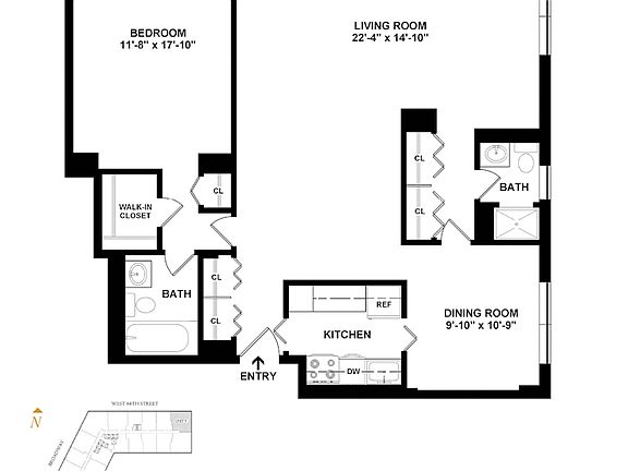 2nd image of 20 W 64th St APT 24P