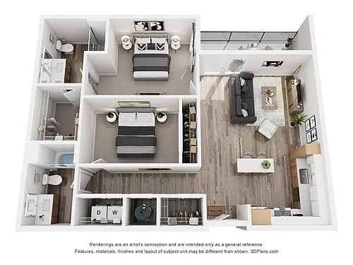 Floor plan D3-W