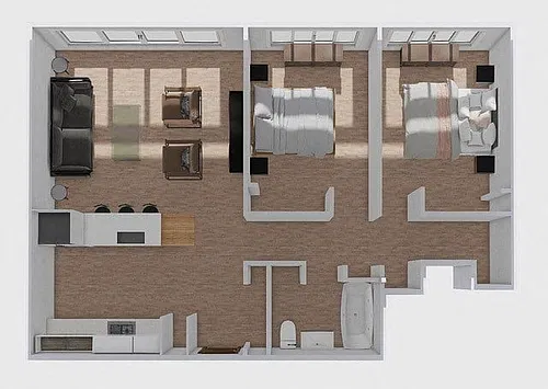 Floor plan 2 Bedroom