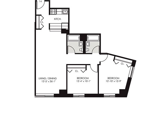 2nd image of 45 Wall St APT 2114