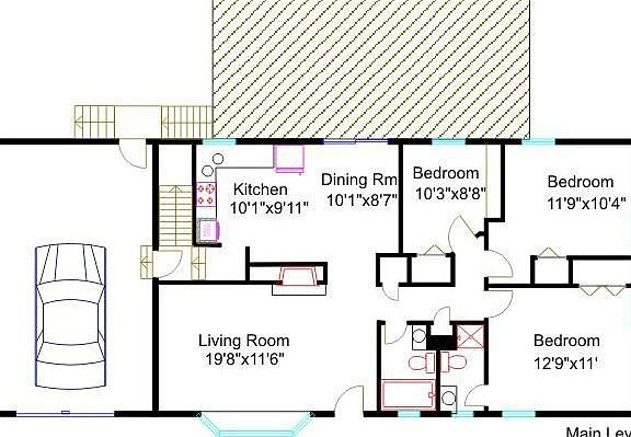 Main Level Floorplan