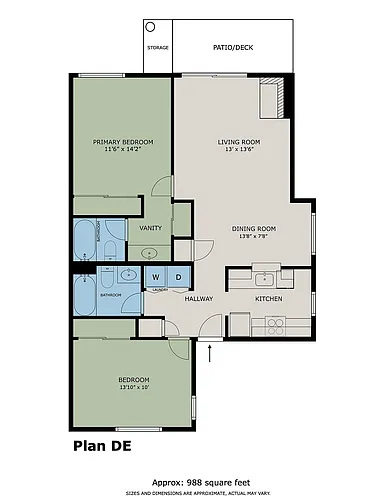 Floor plan Plan DE