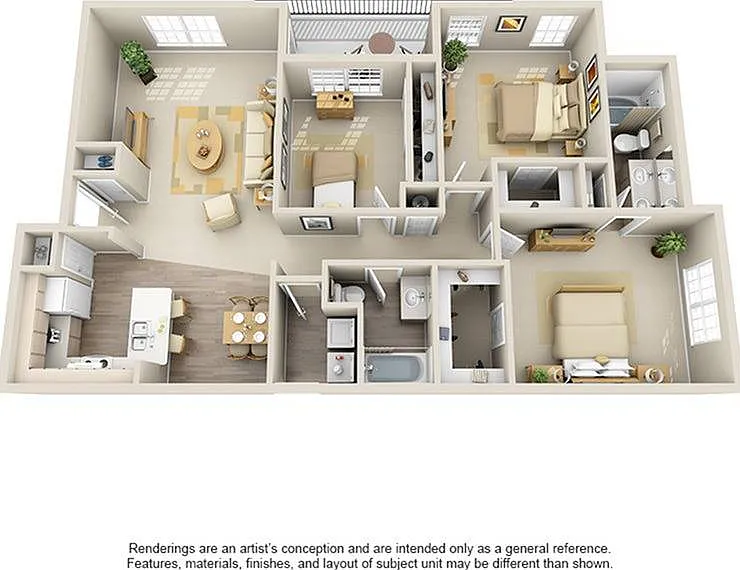 3 Bedroom | 2 Bath | 1341 SF 3 Bedroom | 2 Bath | 1341 SF