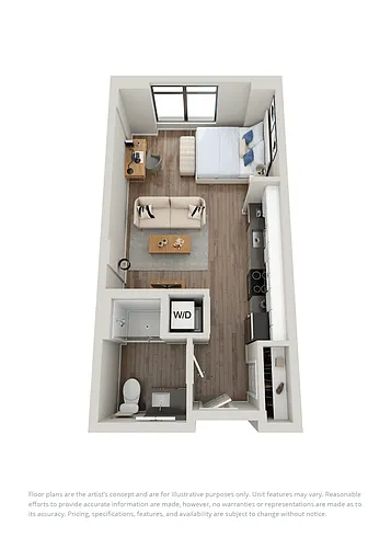 Floor plan Studio B