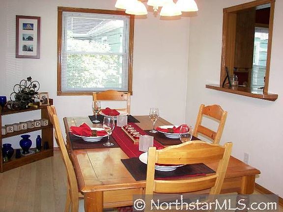 Spacious Dining Room with Kitchen look through