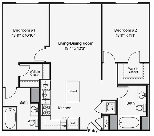 Floor plan B4-A11-218