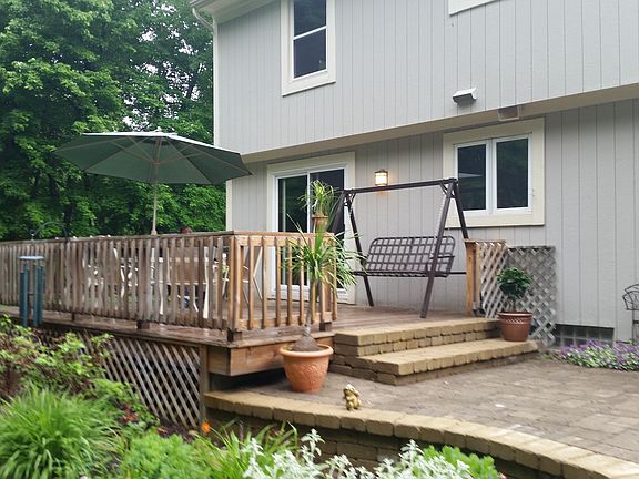 Deck off dining area