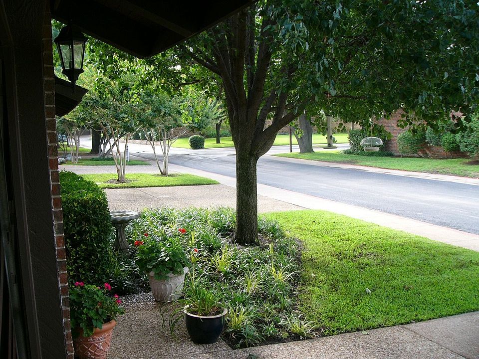 Looking from garage