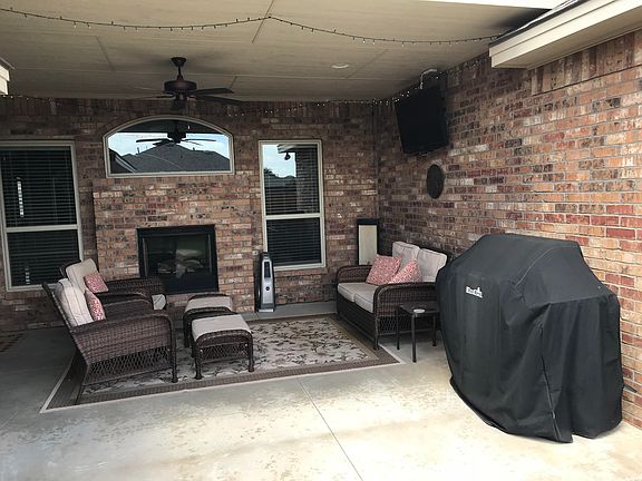 rear patio fire place