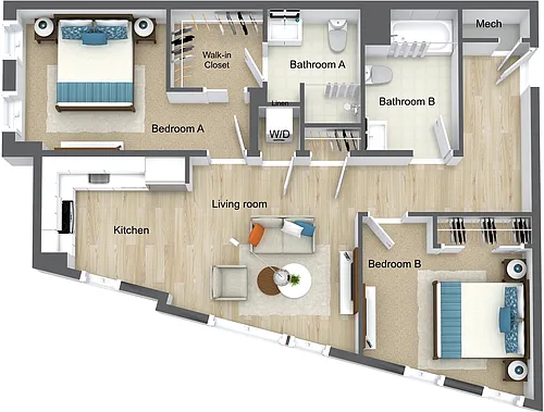Floor plan B3
